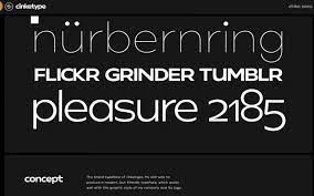 Beispiel einer Cinke Sans Regular-Schriftart